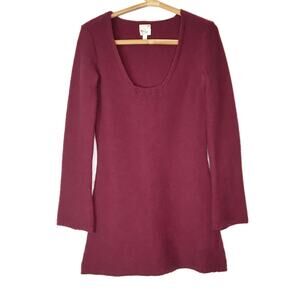 Joie vintage 90s y2k wine purple long sweater Extra Small